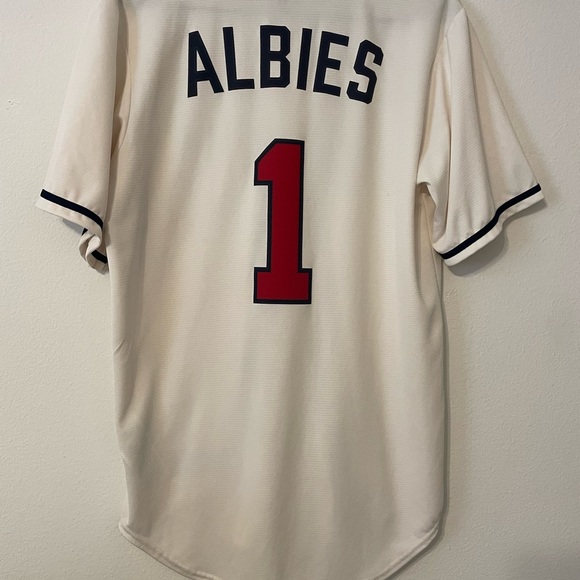 New Nike Atlanta Braves Ozzie Albies Replica Jersey Size Small - Picture 6 of 8